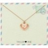 Love Letter Initial Necklace Heart Pendant Engraved I Love You- 16" by Taylor and Vine - CF12NETFBJ7