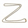 1.8mm Fine Antique Brass Ball Chain Necklace with Extra Durable Color Protect Finish - CO12DEIUO61