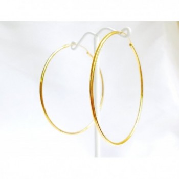 Yellow Plated Continuous Endless Earrings