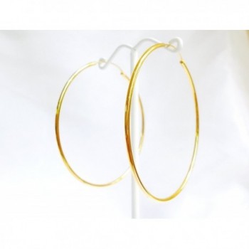 Yellow Plated Continuous Endless Earrings