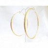 Yellow Plated Continuous Endless Earrings