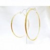 Yellow Plated Continuous Endless Earrings