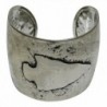 Hammered Look Silver Tone Metal Arrowhead Cuff Bracelet Western - CH126RITVP5