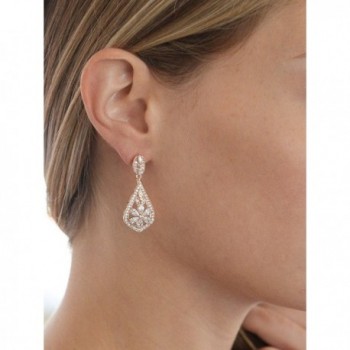 Mariell Zirconia Wedding Occasion Earrings in Women's Drop & Dangle Earrings