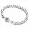 Beads Bracelet for Women Girls Men with Cubic Zirconia Protection Evil Eye - 1 - C812O919HL7