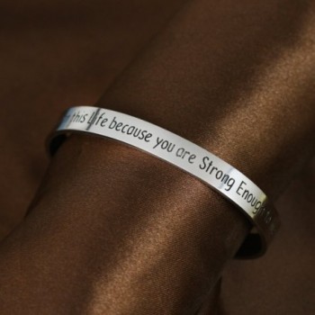 Because Strong Enough Inspirational Bracelet