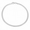 925 Sterling Silver Nickel-Free 3.1mm Herringbone Necklace Made in Italy + Bonus Polishing Cloth - CJ17Z4NZM3R