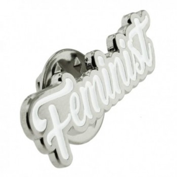 PinMarts Feminist Pride Silver Enamel