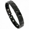 Tungsten Black Bracelet Magnetic Therapy- Faceted Links- 1/2 inch wide- - CM11675U59F