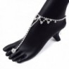 Rhinestone Pattern Slave Anklet Barefoot