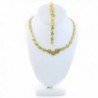 I LOVE YOU GOLD TONE HUGS AND KISSES NECKLACE & BRACELET SET XOXO STARBURST 18" - CI12L6YUZ1T