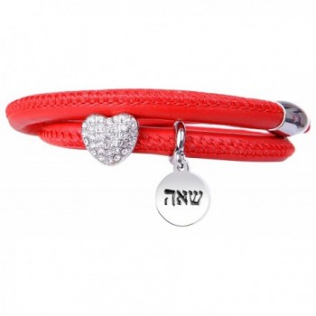 Valentine Stainless Inspirational Bracelet kabbalah - Red - CK1832ORGKL