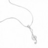 Sterling Silver Musical Pendant Necklace