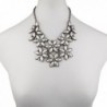 Lux Accessories Crystal Statement Necklace