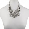 Lux Accessories Crystal Statement Necklace