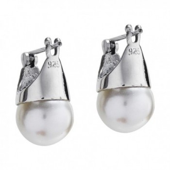 Vintage Marcasite Pyrite Silver Earrings in Women's Hoop Earrings