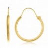 14k Yellow Gold Simple U-Hoop Earrings - All Sizes Available - CQ124SVECK7