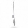 Pendant Feather Necklace Extension Valentine - C811YU57YBB