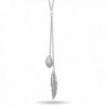 Pendant Feather Necklace Extension Valentine in Women's Chain Necklaces