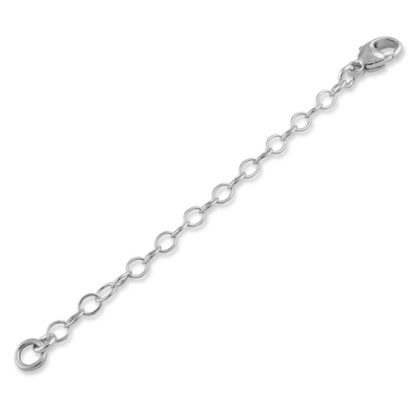 Sterling Silver 3mm Necklace Extender Chain 1"- 2"- 3"- 4"- 5"- 6" - CI12IMJU4WB