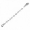 Sterling Silver 3mm Necklace Extender Chain 1"- 2"- 3"- 4"- 5"- 6" - CI12IMJU4WB