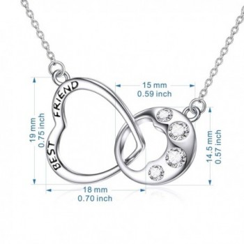 Sterling Silver Necklace Zircon Pendant in Women's Pendants