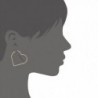 Silver Rhodium Plated Statement Earrings