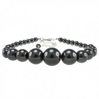 Pearlz Ocean Hematite Journey Bracelet with Sterling Silver Clasp - C51196PZU7P