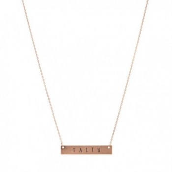 chelseachicNYC Inspirational Mantra Message Bar Necklace - CB1834ES8ET