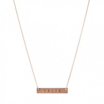 chelseachicNYC Inspirational Mantra Message Bar Necklace - CB1834ES8ET