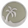 Ginger Snaps GLOW in the DARK PALM TREE SN21-32 (Standard Size) Jewelry Snap - CH12IKX7UZX