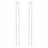 Long Stick 97 mm Drop Slide Thru Thread Sterling Silver Earrings - C012HAKFYB3