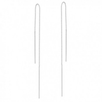 Stick Thread Sterling Silver Earrings