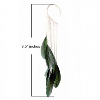 Crawler Climber Earring Crystal Feather