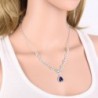GULICX Zirconia Jewelry Earrings Necklace in Women's Jewelry Sets