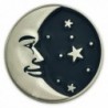 PinMart's Astrology Moon Face and Stars Enamel Lapel Pin - C2110T80N1B