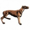 Creative Pewter Designs- Pewter Full Body Greyhound Handcrafted Dog Lapel Pin Brooch- D396F - CO122Y9GNGV