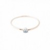 HONEYCAT Aquamarine Delicate Crystal Point Solitaire Ring In Gold- Rose Gold- or Silver - Rose Gold - CM185KMCQZR