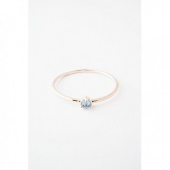 HONEYCAT Aquamarine Solitaire Minimalist Delicate