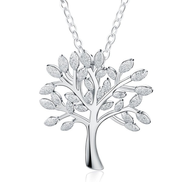 Meidiya "The Tree of Life" 925 Sterling Silver Pendant Necklace for Women Birthday Christmas Gifts - Silver - C8188KOW2XW