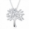 Meidiya "The Tree of Life" 925 Sterling Silver Pendant Necklace for Women Birthday Christmas Gifts - Silver - C8188KOW2XW