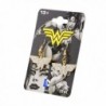 DC Comics Gold Plated Zirconia Earrings in Women's Drop & Dangle Earrings