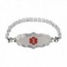 Divoti Custom Engraved Victorian Art Deco Medical Alert Bracelet -Handmade Byzantine -TP Red - CU17XE9OQ45