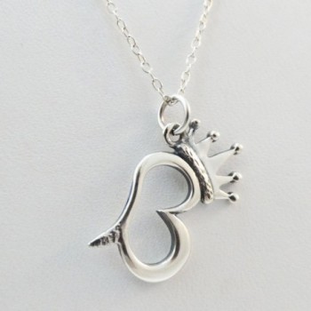 Sterling Silver Queen Pendant Necklace in Women's Pendants