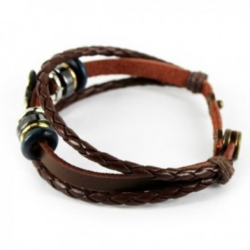 Christmas Braided Leather Adjustable Bracelet