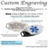 MyIDDr Customized Medical Bracelet Engraving