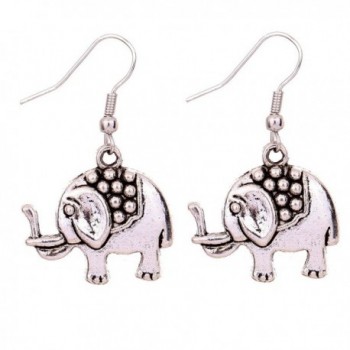 YAZILIND Retro y Cute Elephant Dangle Hook Earrings - C211HJOJ6P7