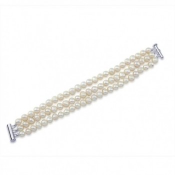 3 Row 6 5 7mm Freshwater Cultured Bracelet in Women's Strand Bracelets