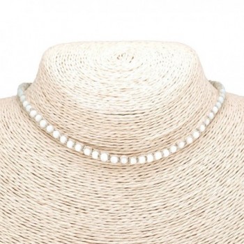 Hemp Macrame Choker Necklace White