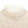 Hemp Macrame Choker Necklace White